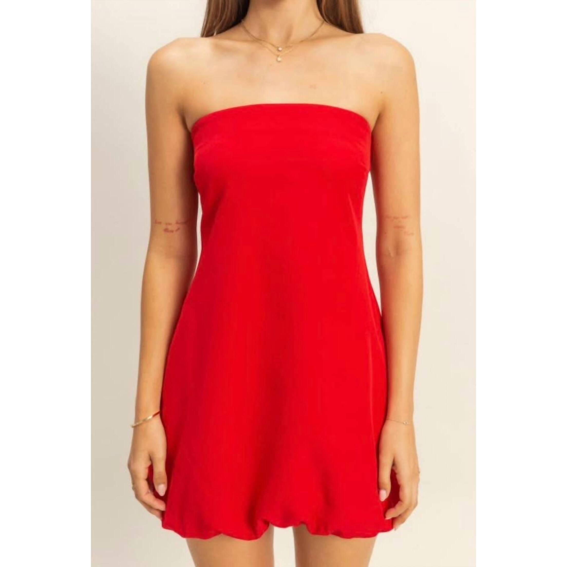 New Hyfve Cherry Blossom Mini Dress In Red